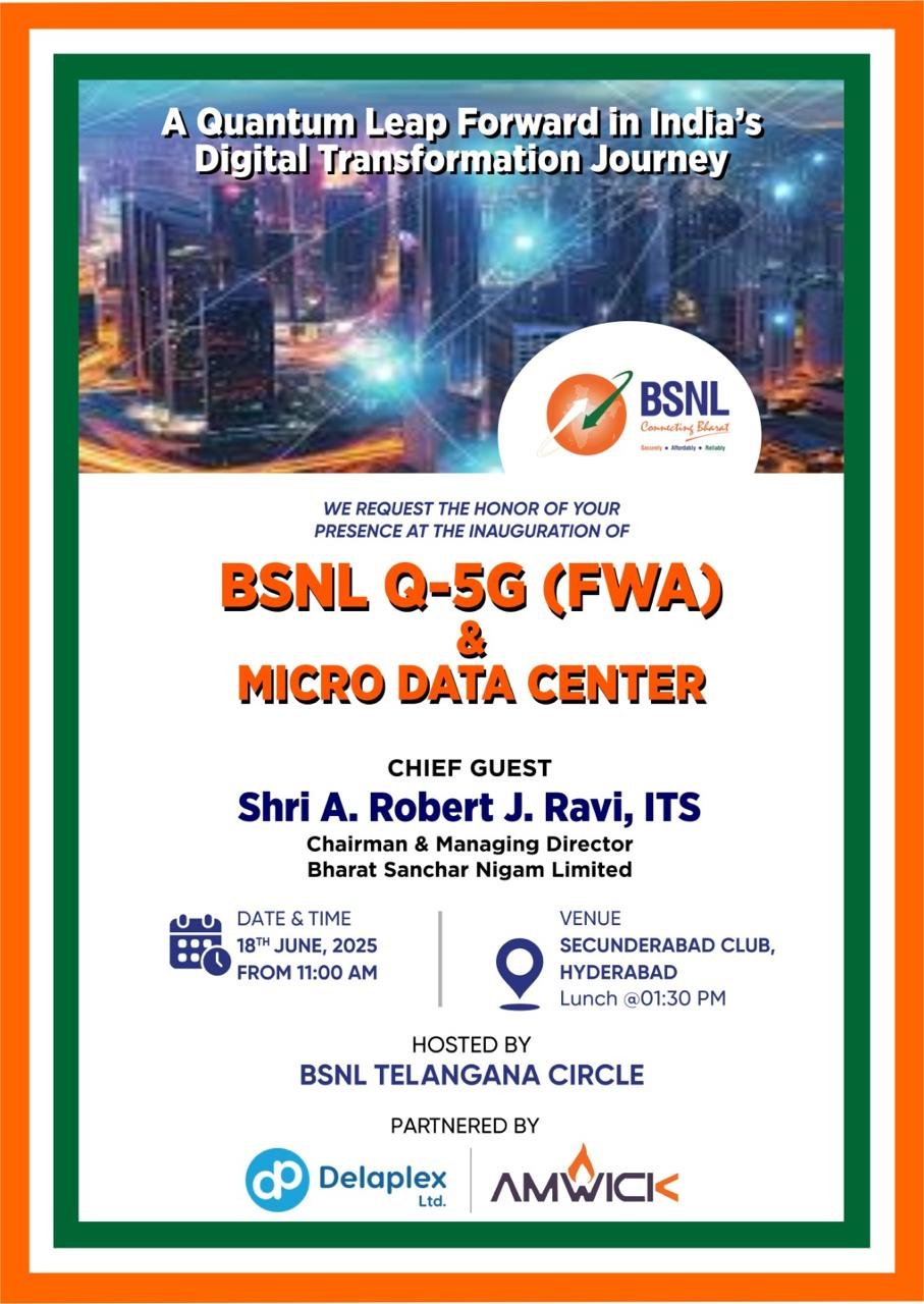 BSNL Q-5G Event Invitation - Design 1