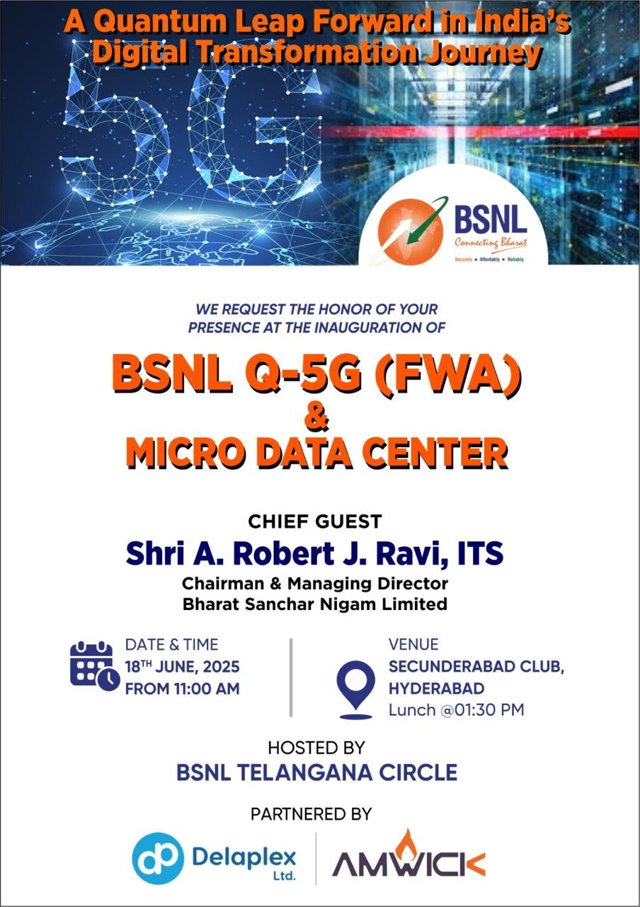 BSNL Q-5G Event Invitation - Design 4