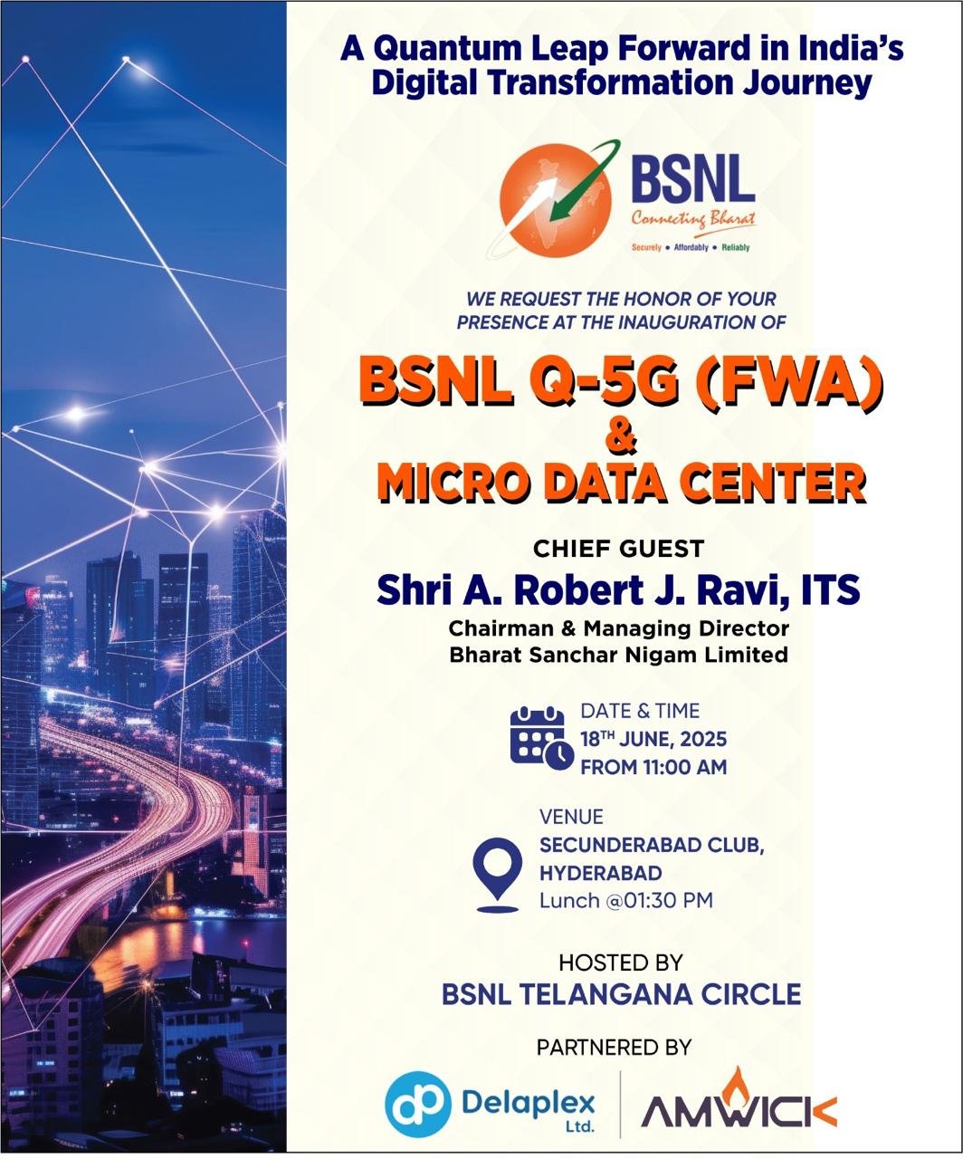 BSNL Q-5G Event Invitation - Design 5